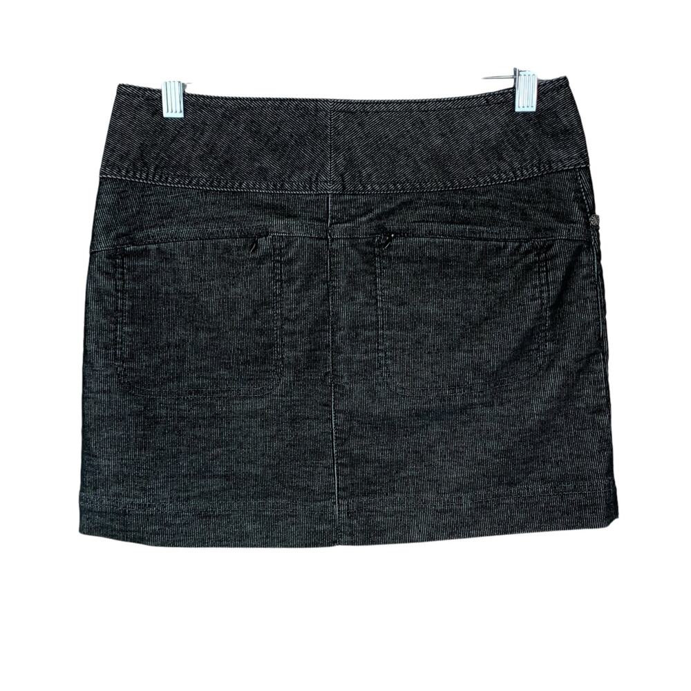 Athleta Corduroy Mini Skirt Black Pockets Women's 4 Petite 4P - Picture 4 of 8